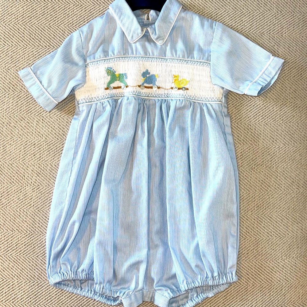Smocked boy outfit